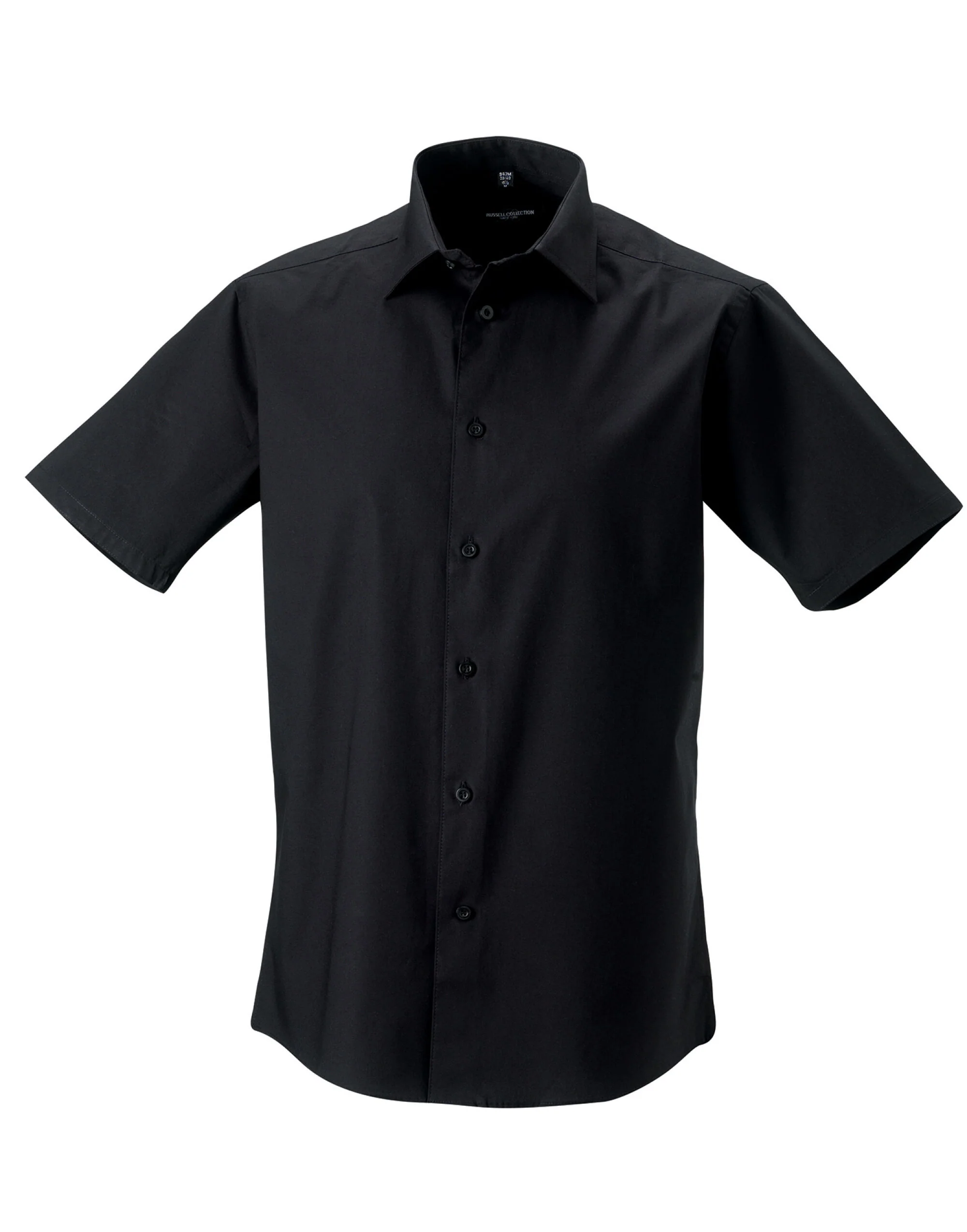 Russell Collection Men'S Short Sleeve Fitted Stretch Shirt - Image 3