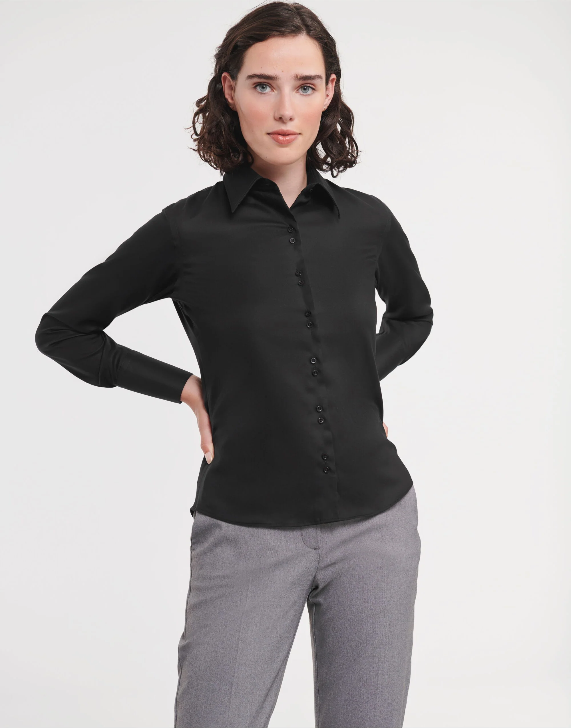Russell Collection Ladies' Long Sleeve Ultimate Non-Iron Shirt - Image 2