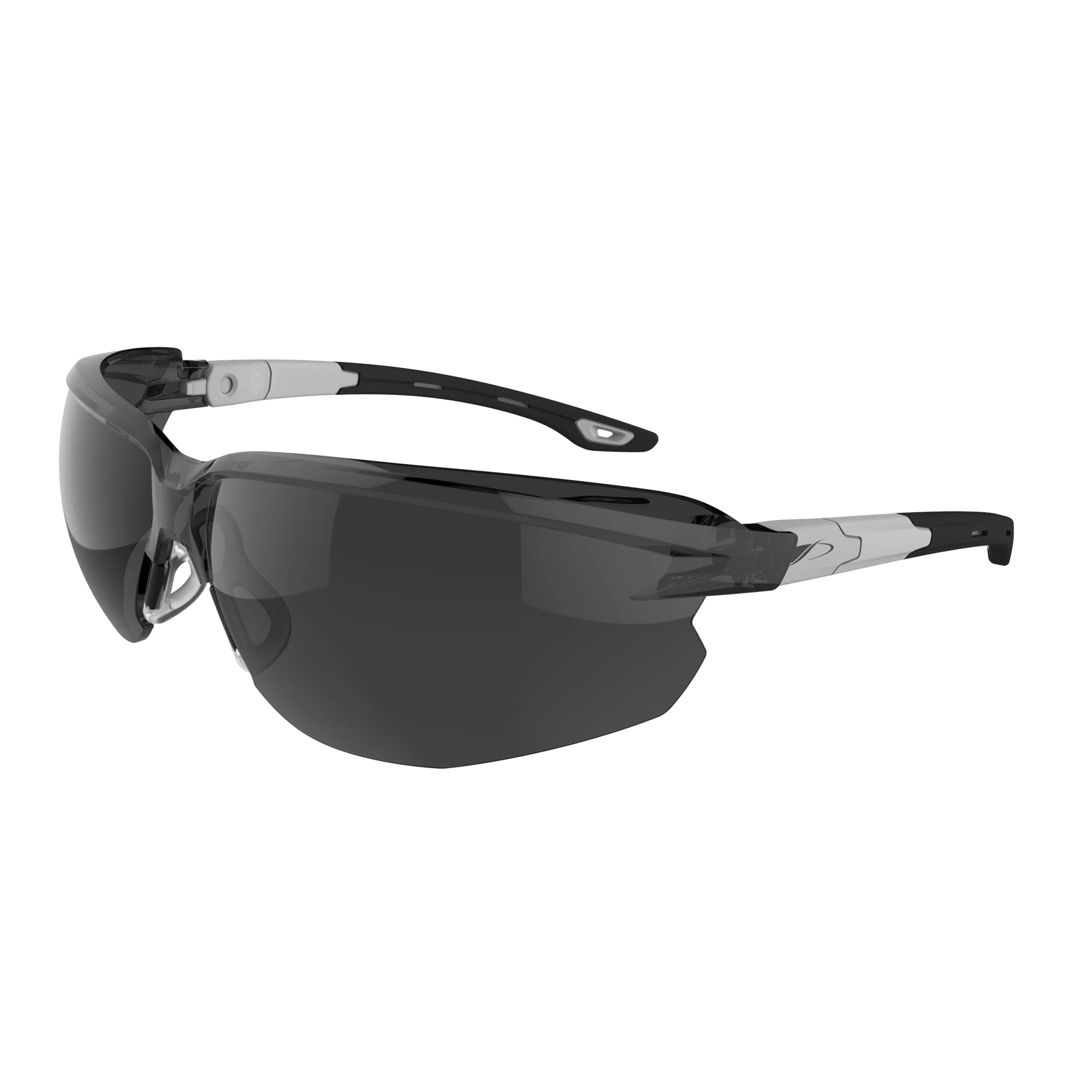 JSP Seez Premium Safety Specs - Clear K&N Anti-scratch/Anti-mist Lenses - Black/Grey Frames - Image 3