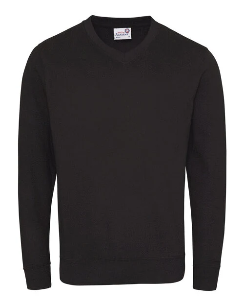 AWDis Academy Senior Academy V-Neck Sweatshirt - AC003M - Image 2