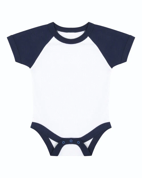 Larkwood Short Sleeve Baseball Bodysuit - LW502TB - Image 3