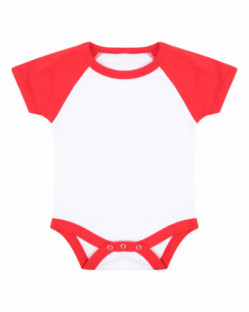 Larkwood Short Sleeve Baseball Bodysuit - LW502TB - Image 4