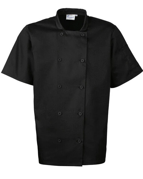 Premier Workwear Short Sleeve Chefs Jacket - PR656M - Image 2