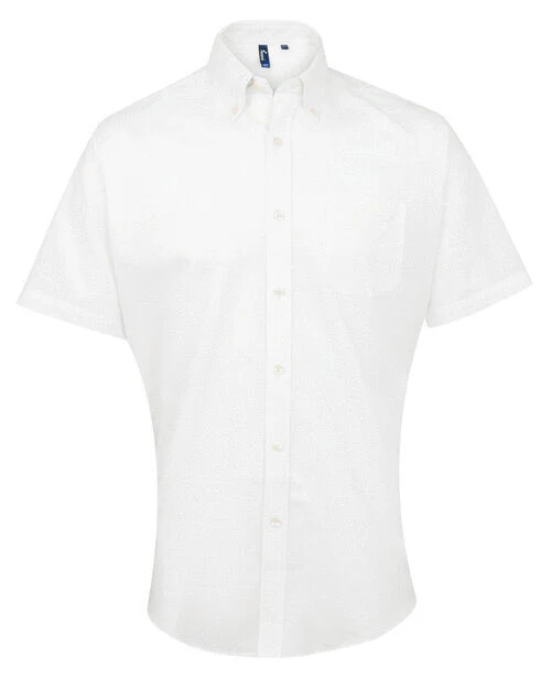 Premier Workwear Signature Oxford S/S Shirt - PR236M - Image 4