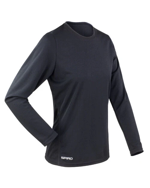 Spiro Spiro Ladies Quick Dry Long Sleeve T-Shirt - RS254F - Image 2