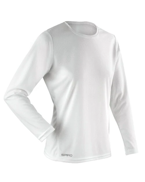 Spiro Spiro Ladies Quick Dry Long Sleeve T-Shirt - RS254F - Image 5