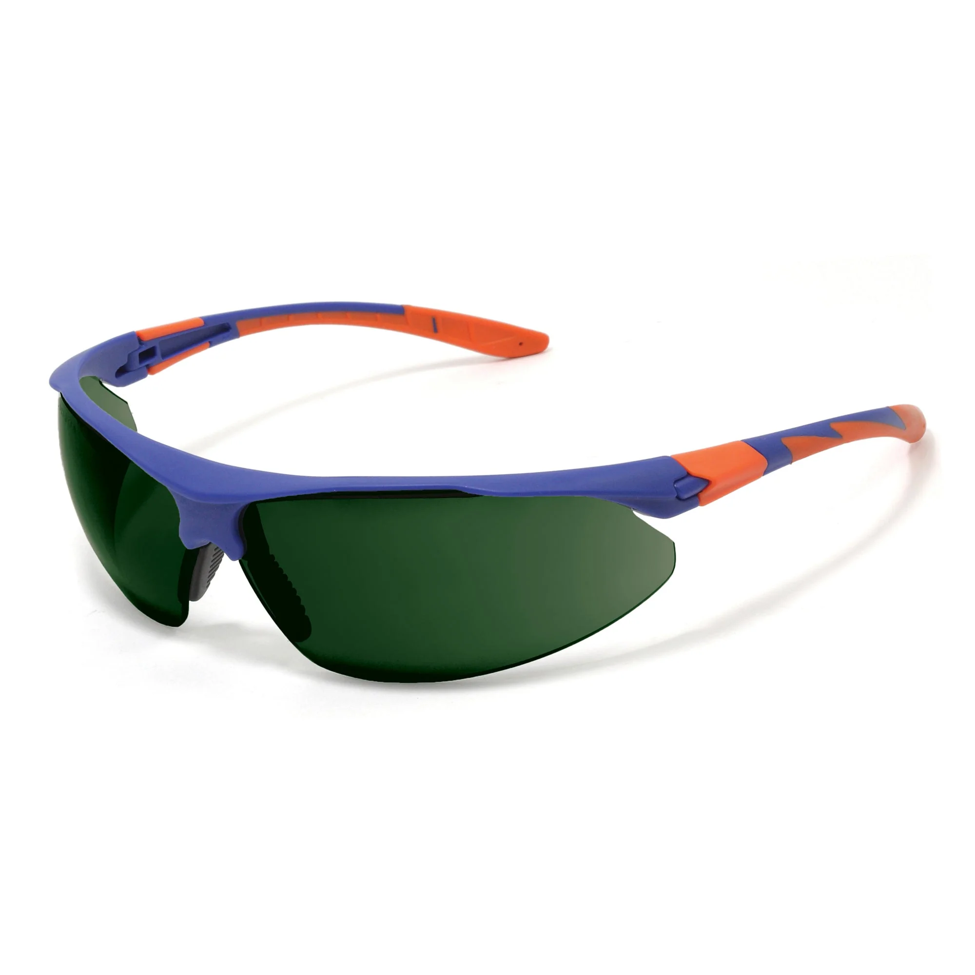 JSP Stealth 9000 Welding Safety Specs - GW5 Lenses - Blue / Orange Frames