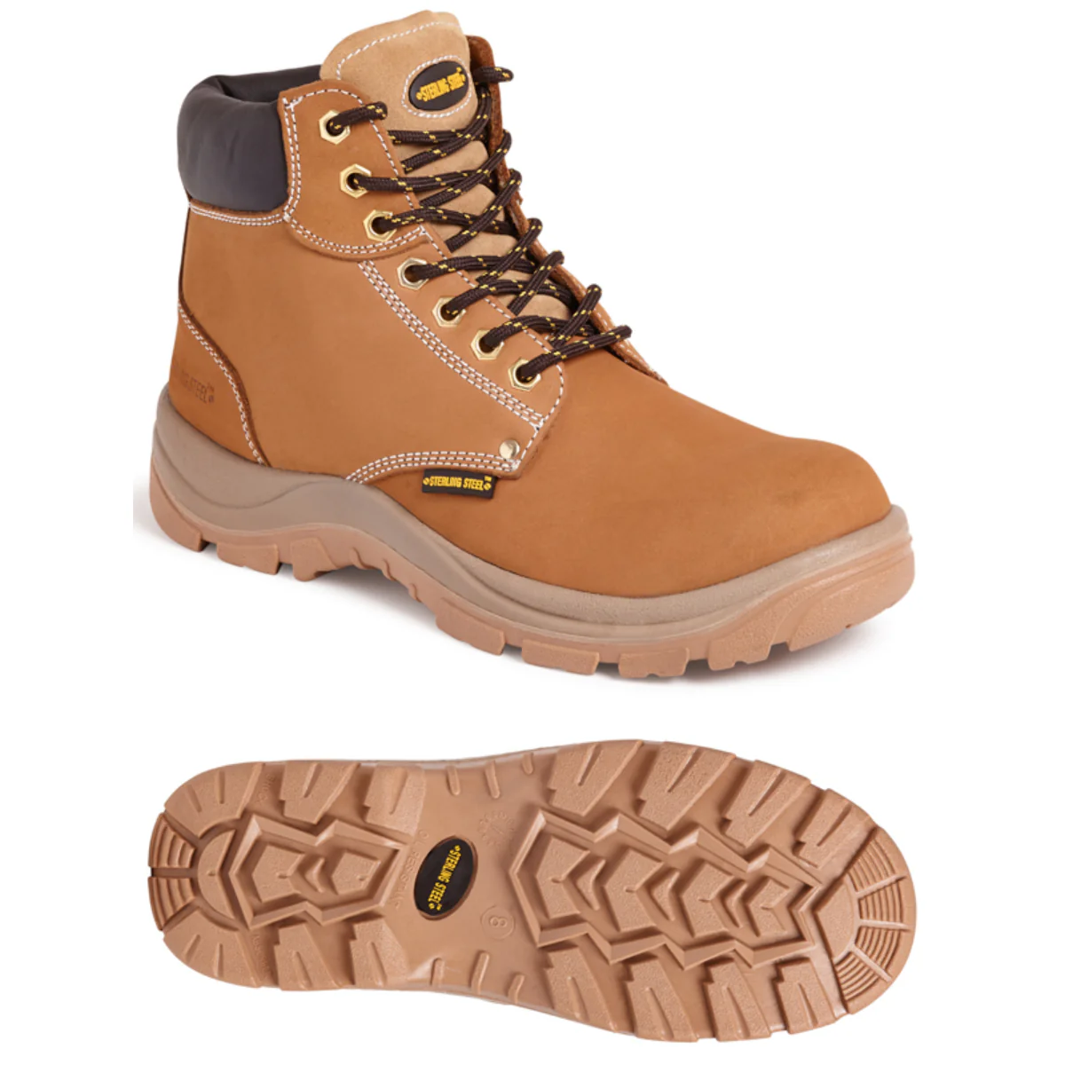 Sterling Steel Wheat 6 Eye Hiker Boot - Image 4