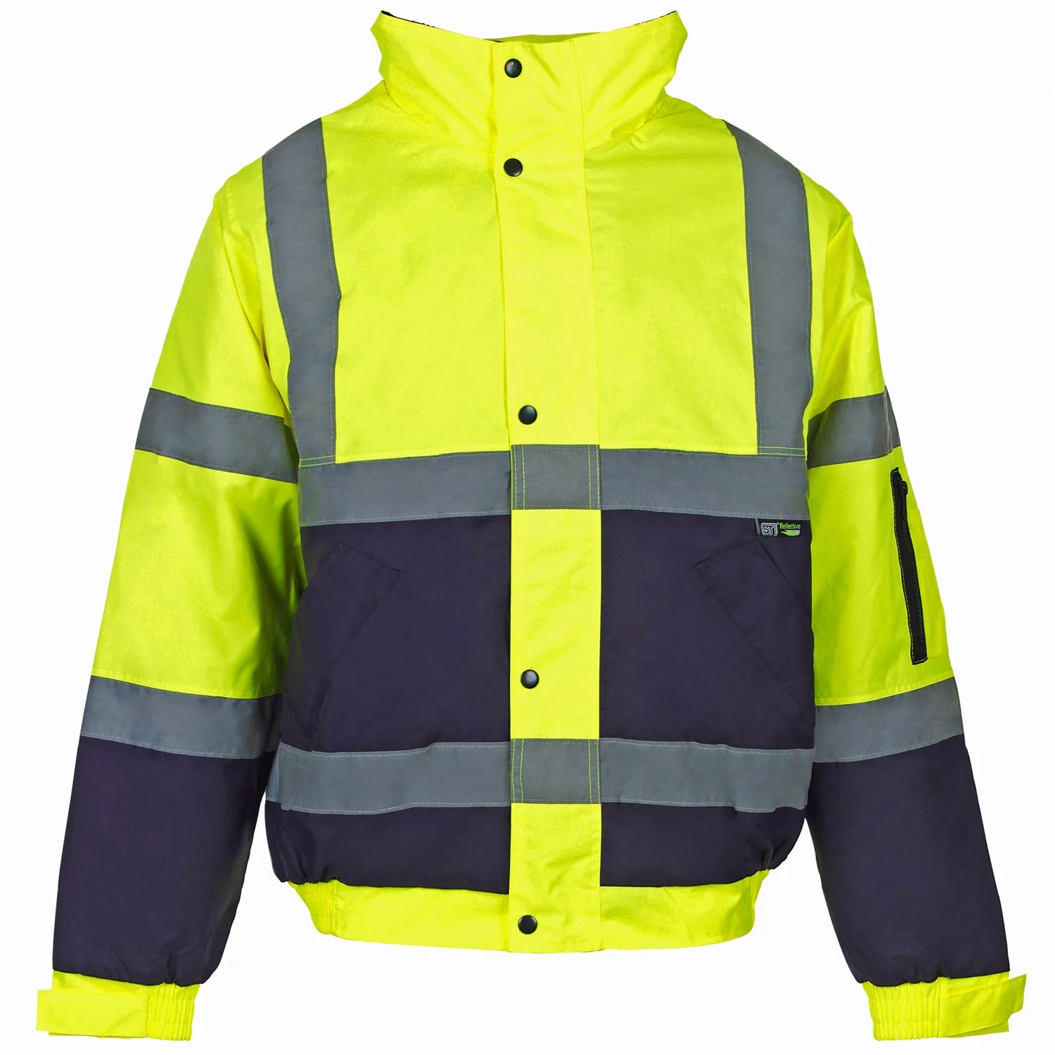 Supertouch Hi Vis 2 Tone Bomber Jacket - H38 - Image 2