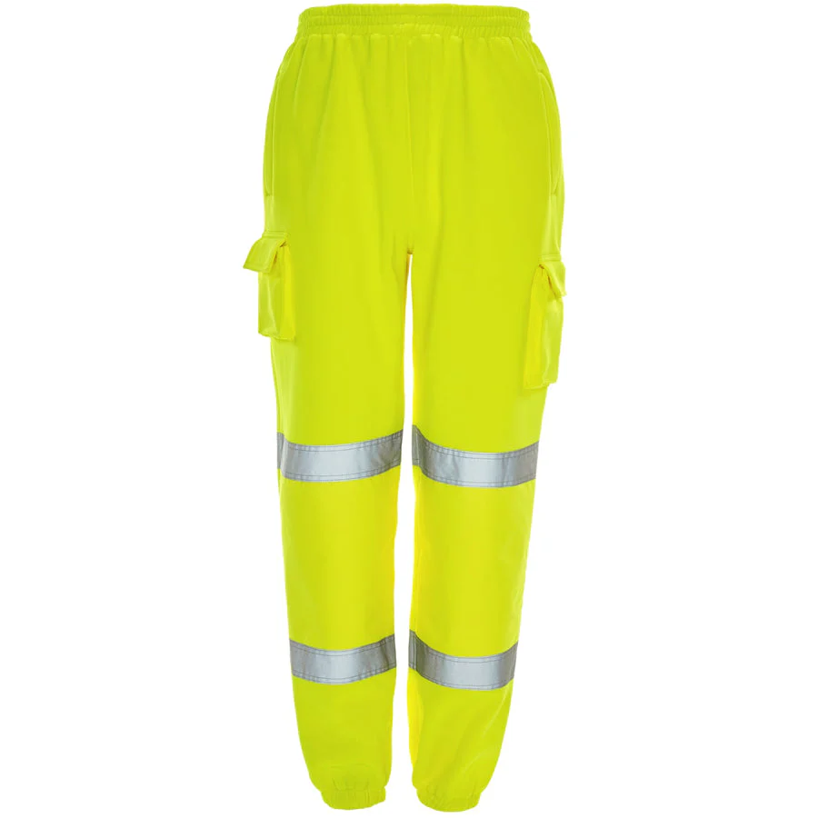 Supertouch Hi Vis Yellow Jogging Bottoms - [CLEARANCE]