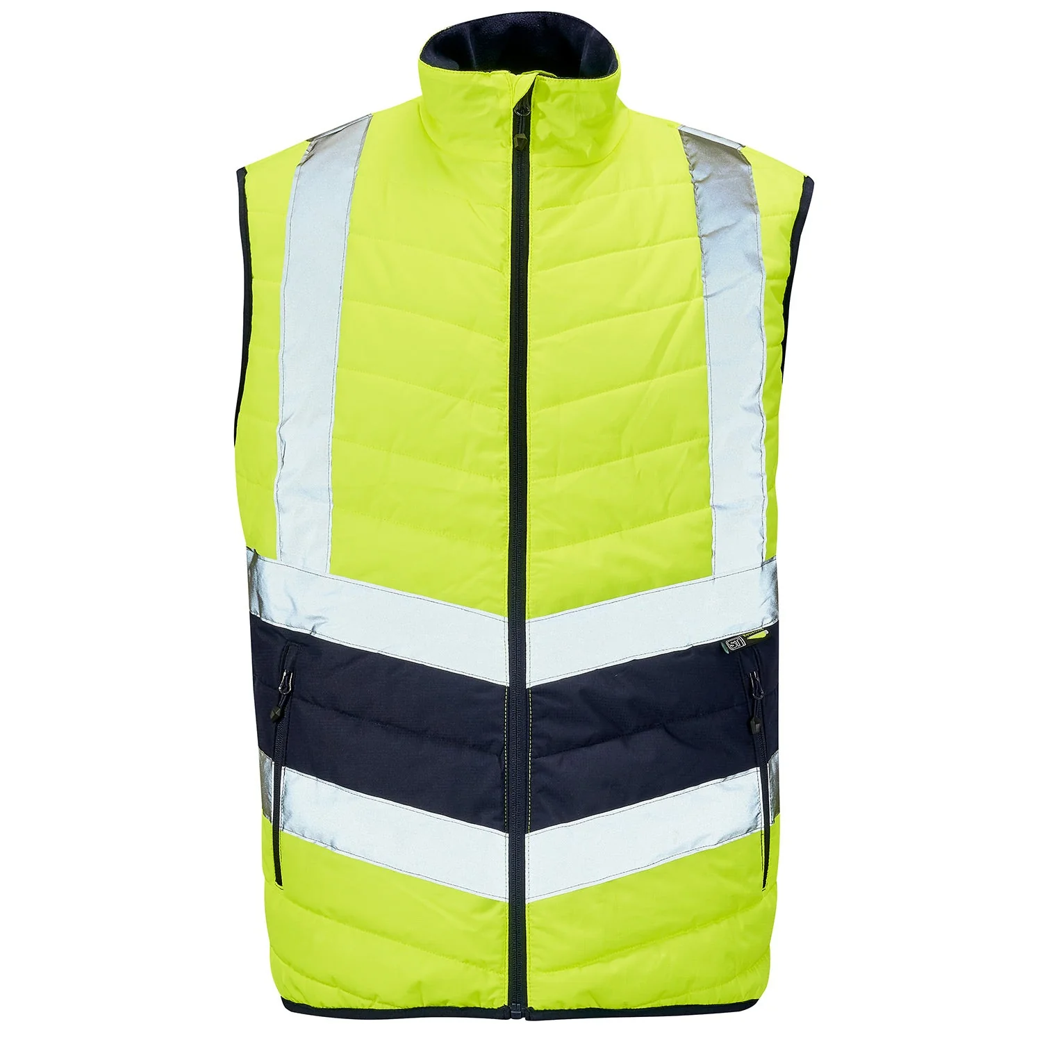 Supertouch Hi Vis 2 Tone Puffer Bodywarmer - Image 4