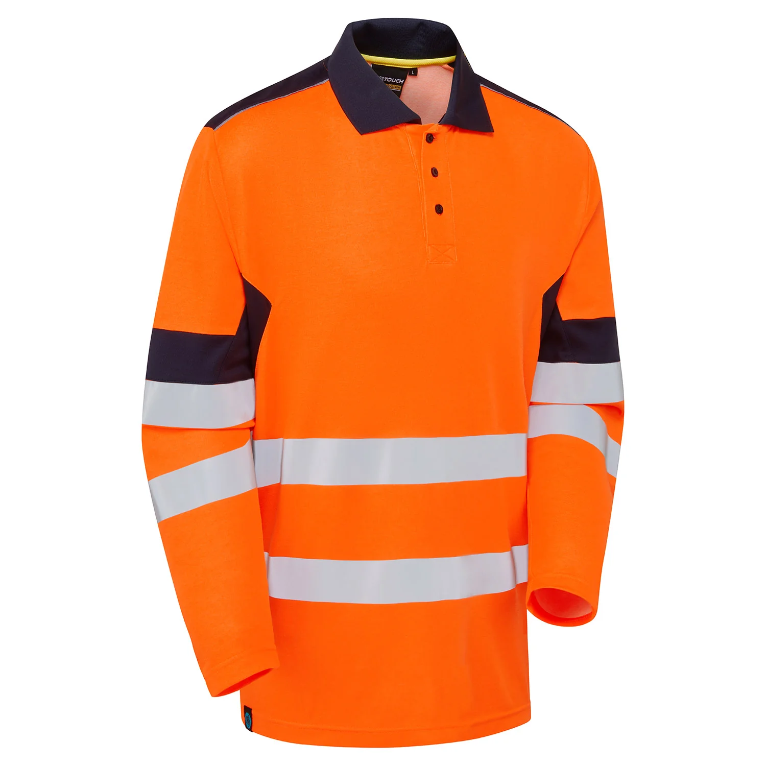 Supertouch System Hi-Vis Eco CottonCool Long Sleeve Polo - Image 3