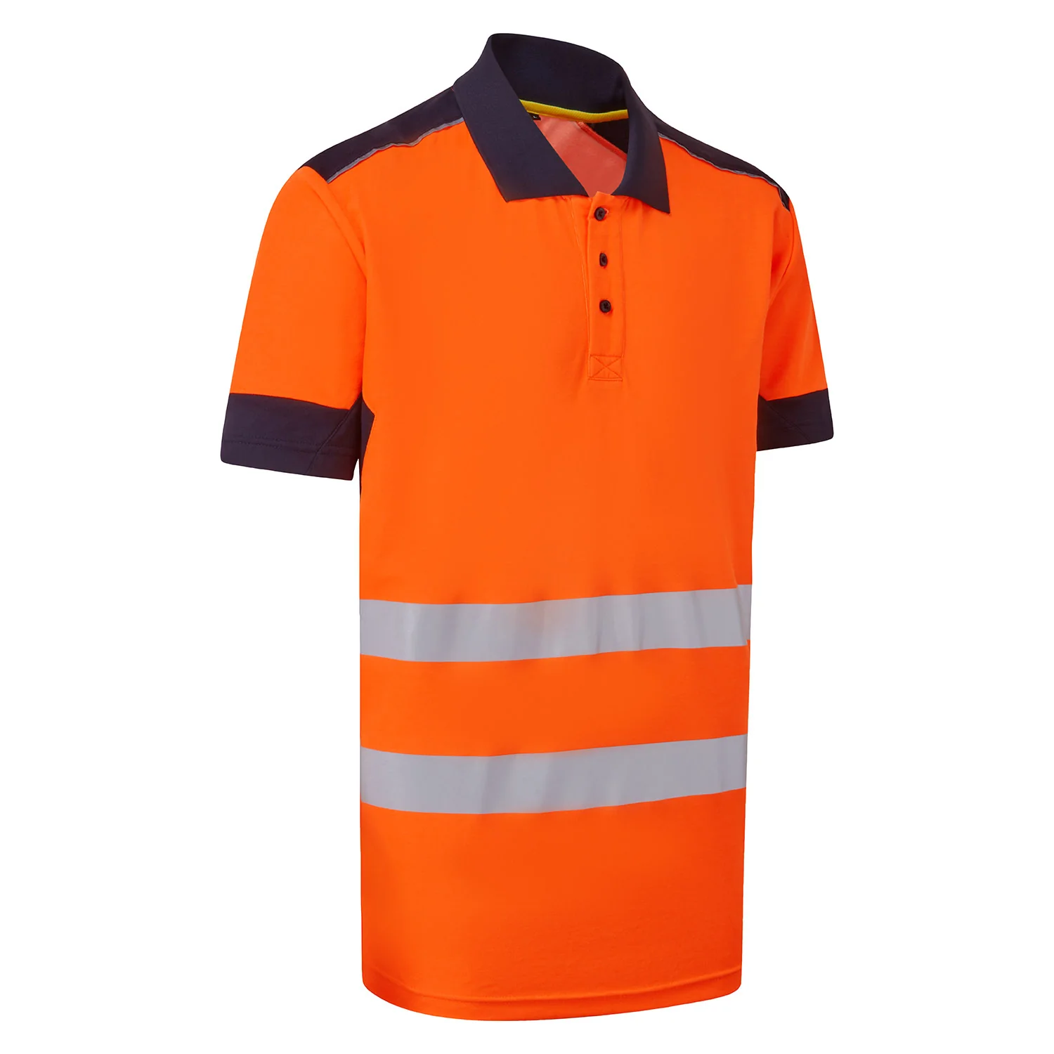 Supertouch System Hi-Vis Eco CottonCool Short Sleeve Polo - Image 3