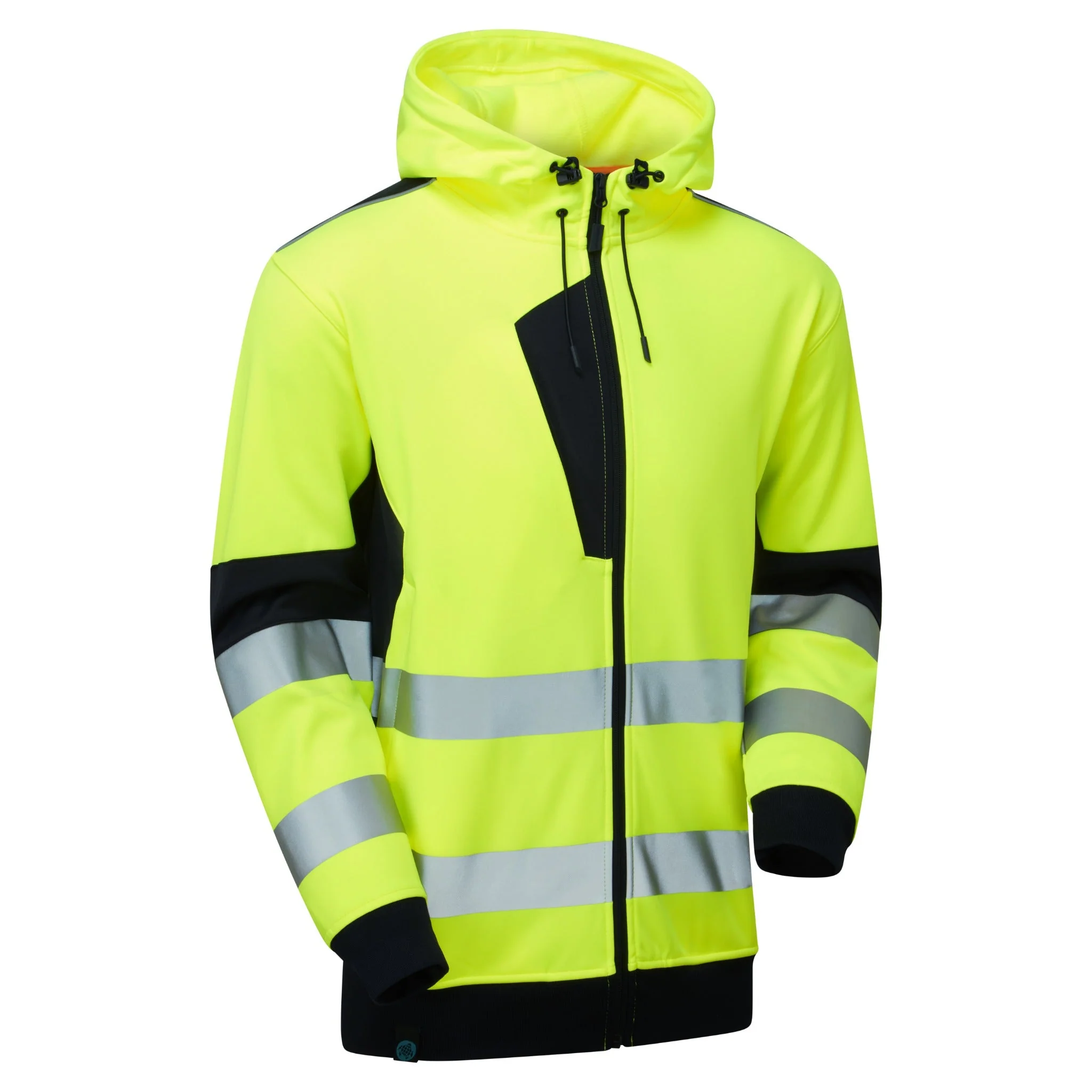 Supertouch System Hi-Vis Eco Zip Thru Hoodie - Image 2