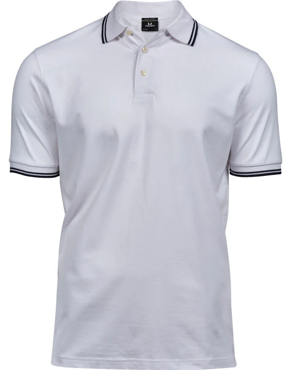 Tee Jays Men's Luxury Stripe Stretch Polo - Image 11