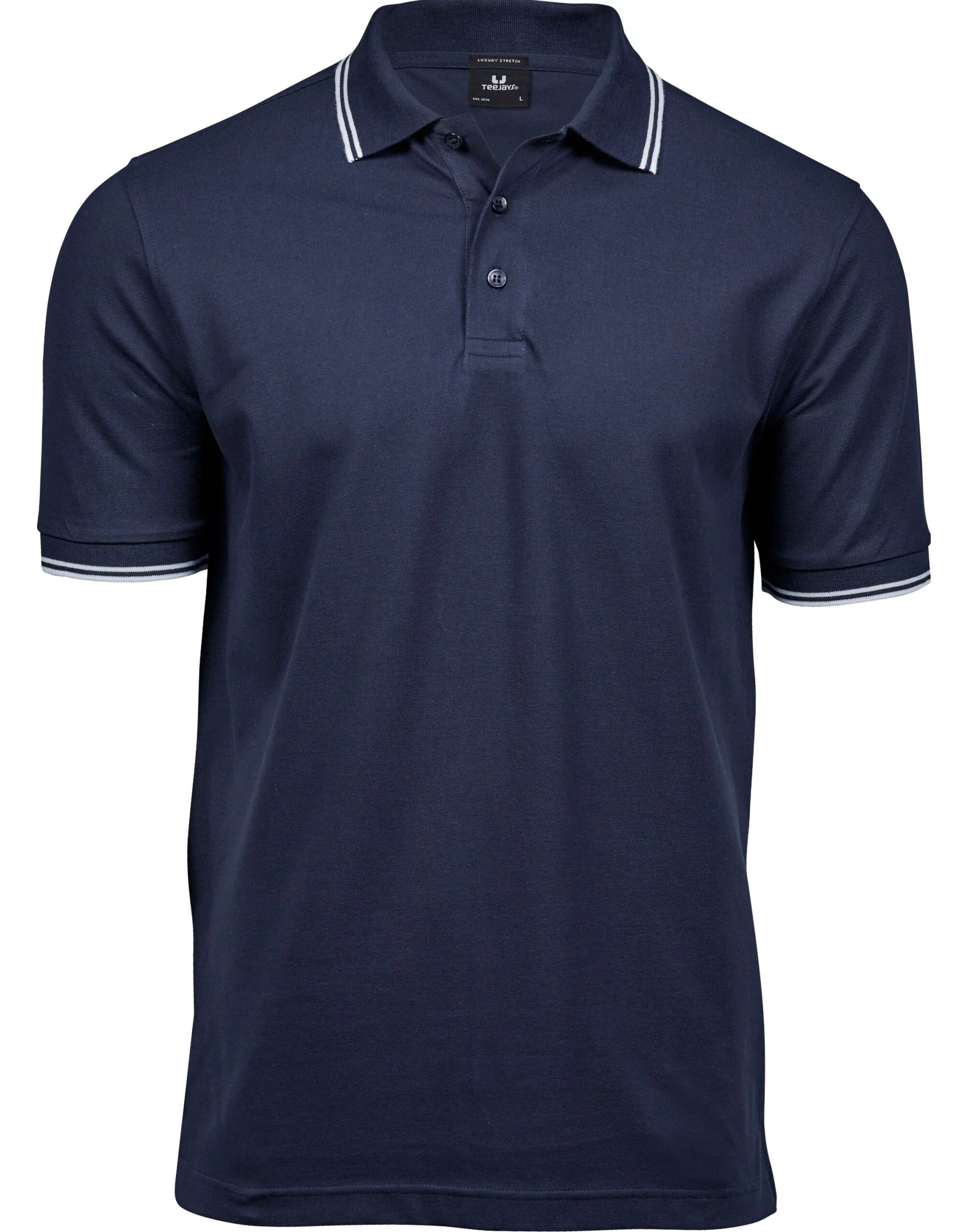 Tee Jays Men's Luxury Stripe Stretch Polo - Image 8