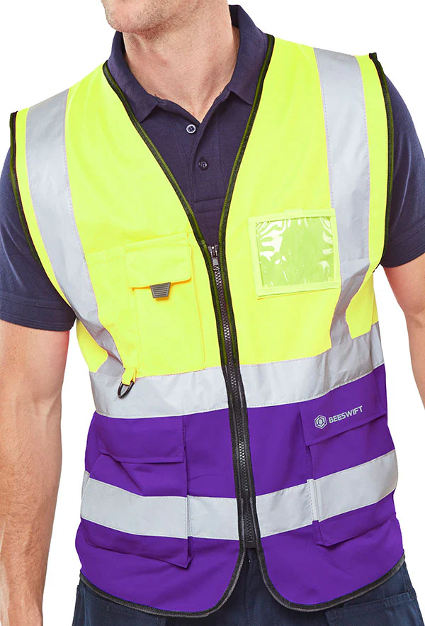 Beeswift Hi-Vis Two Tone Executive Id Vest - Image 11