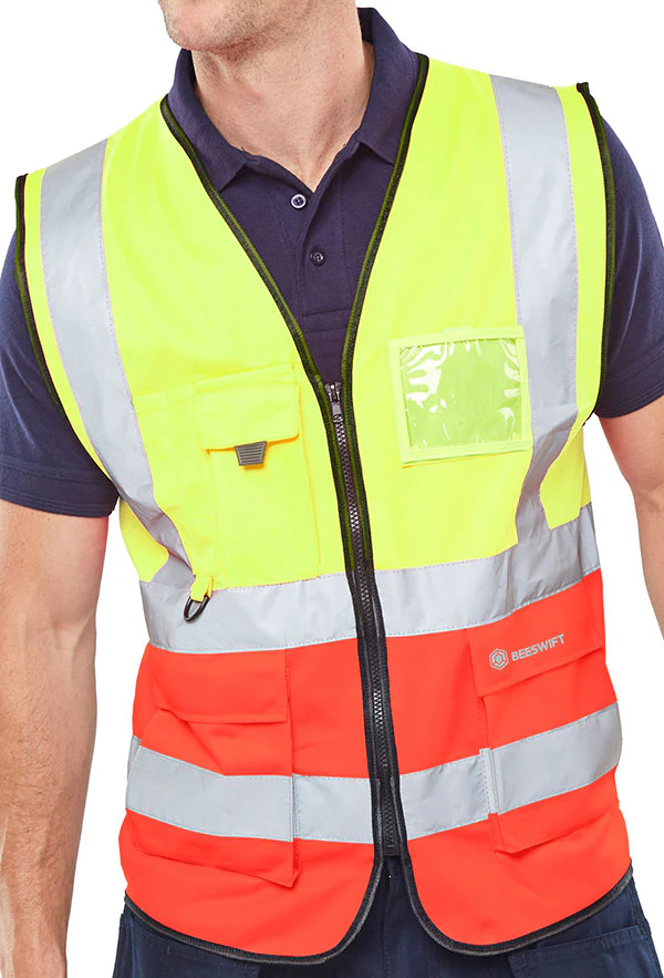 Beeswift Hi-Vis Two Tone Executive Id Vest - Image 13