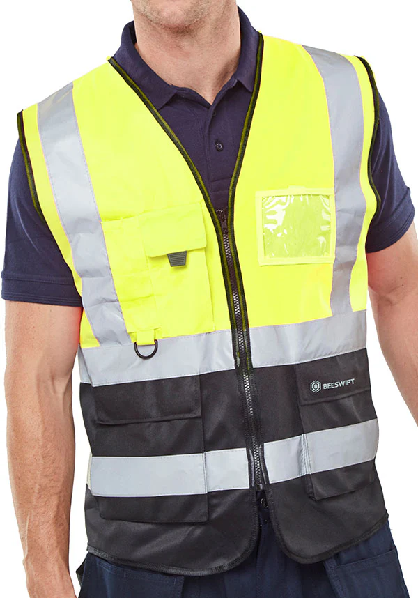 Beeswift Hi-Vis Two Tone Executive Id Vest - Image 3