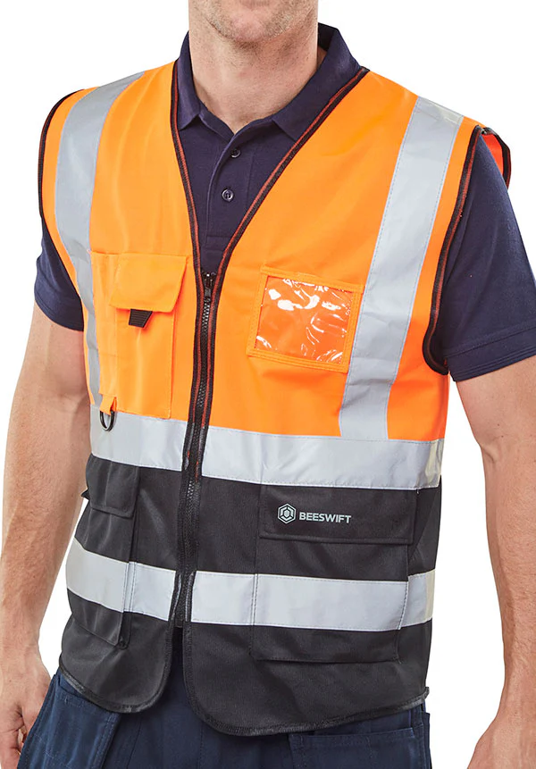 Beeswift Hi-Vis Two Tone Executive Id Vest - Image 4