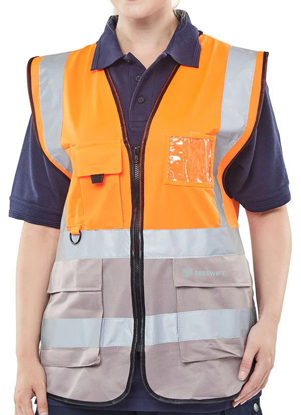 Beeswift Hi-Vis Two Tone Executive Id Vest - Image 5