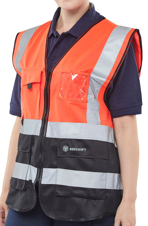 Beeswift Hi-Vis Two Tone Executive Id Vest - Image 7