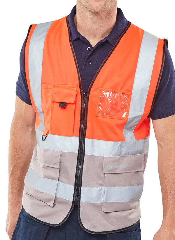 Beeswift Hi-Vis Two Tone Executive Id Vest - Image 8