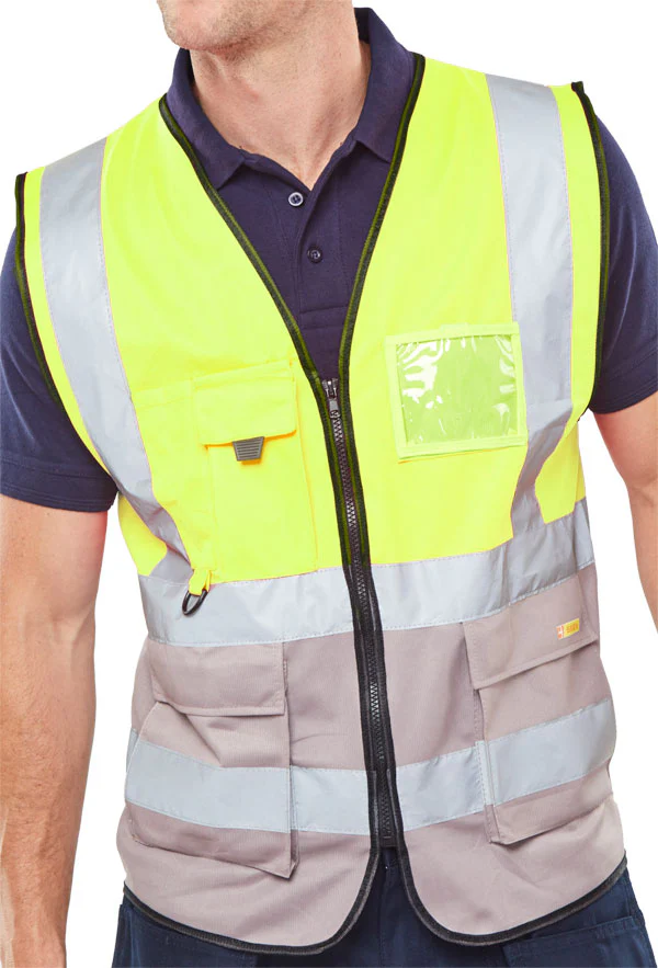 Beeswift Hi-Vis Two Tone Executive Id Vest - Image 9