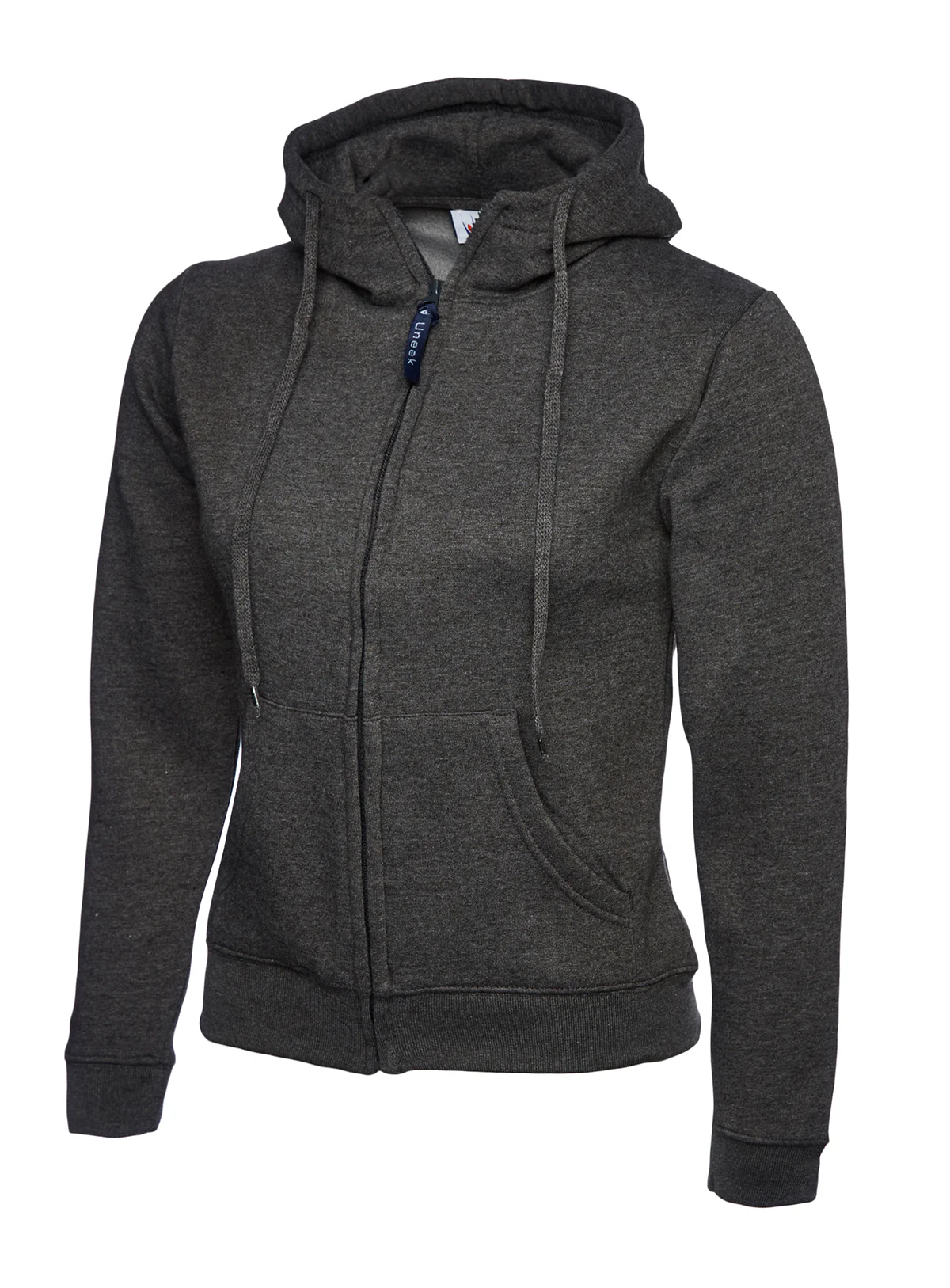 Uneek Ladies Classic Full Zip Hooded Sweatshirt - UC505 - Image 3