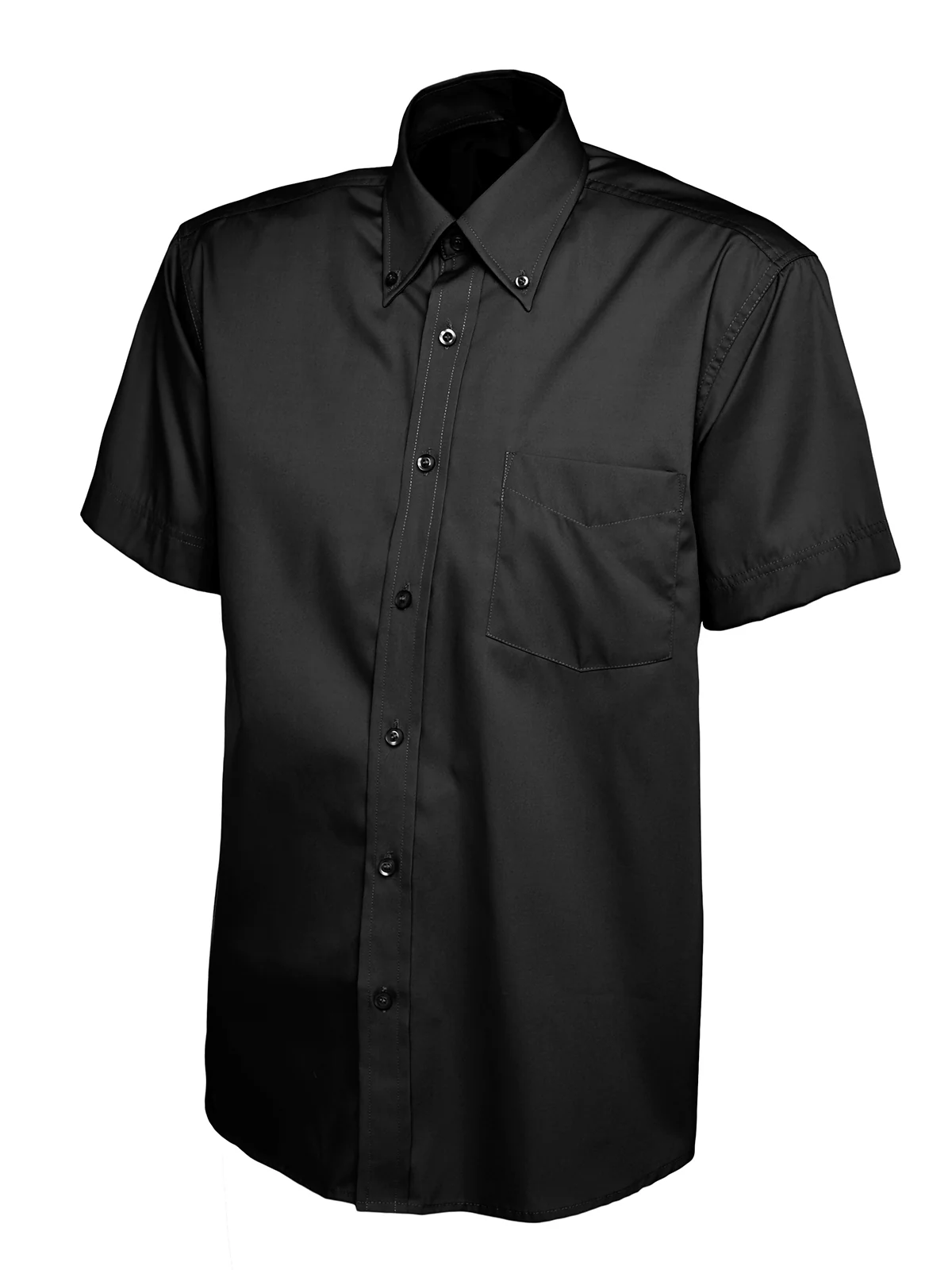 Uneek Mens Pinpoint Oxford Half Sleeve Shirt - UC702 - Image 2