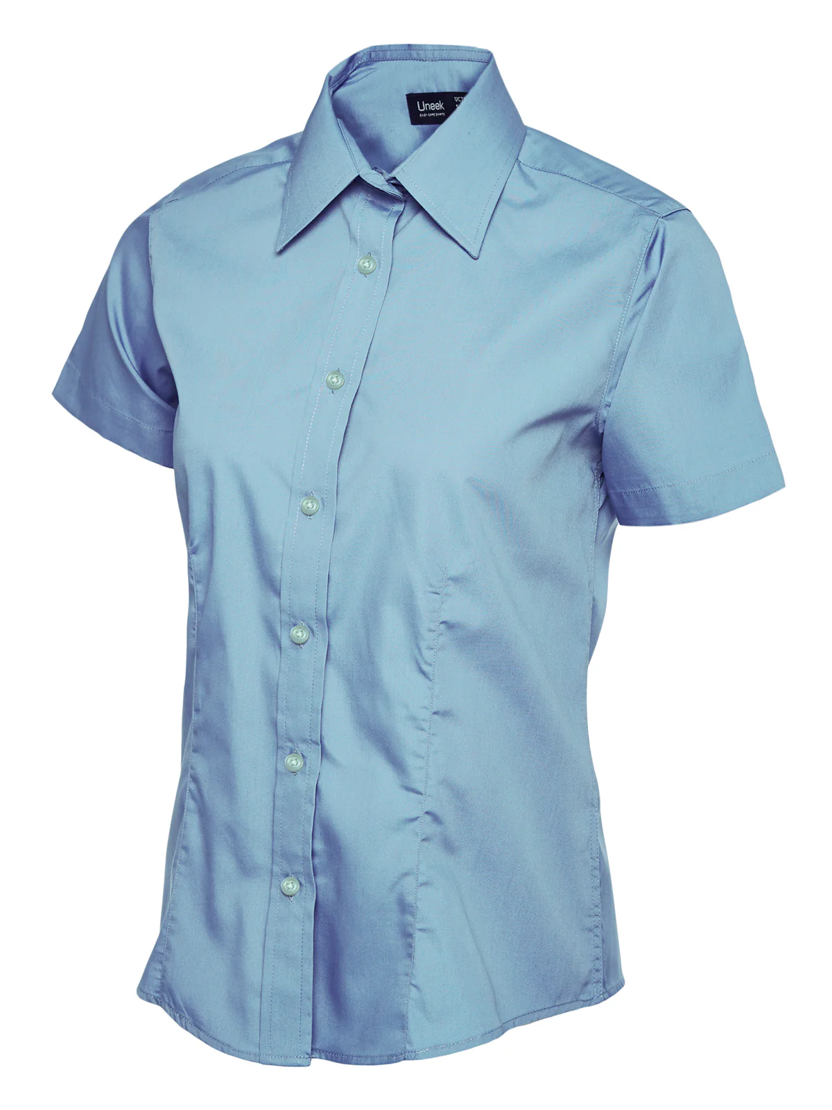 Uneek Ladies Poplin Half Sleeve Shirt - UC712 - Image 4