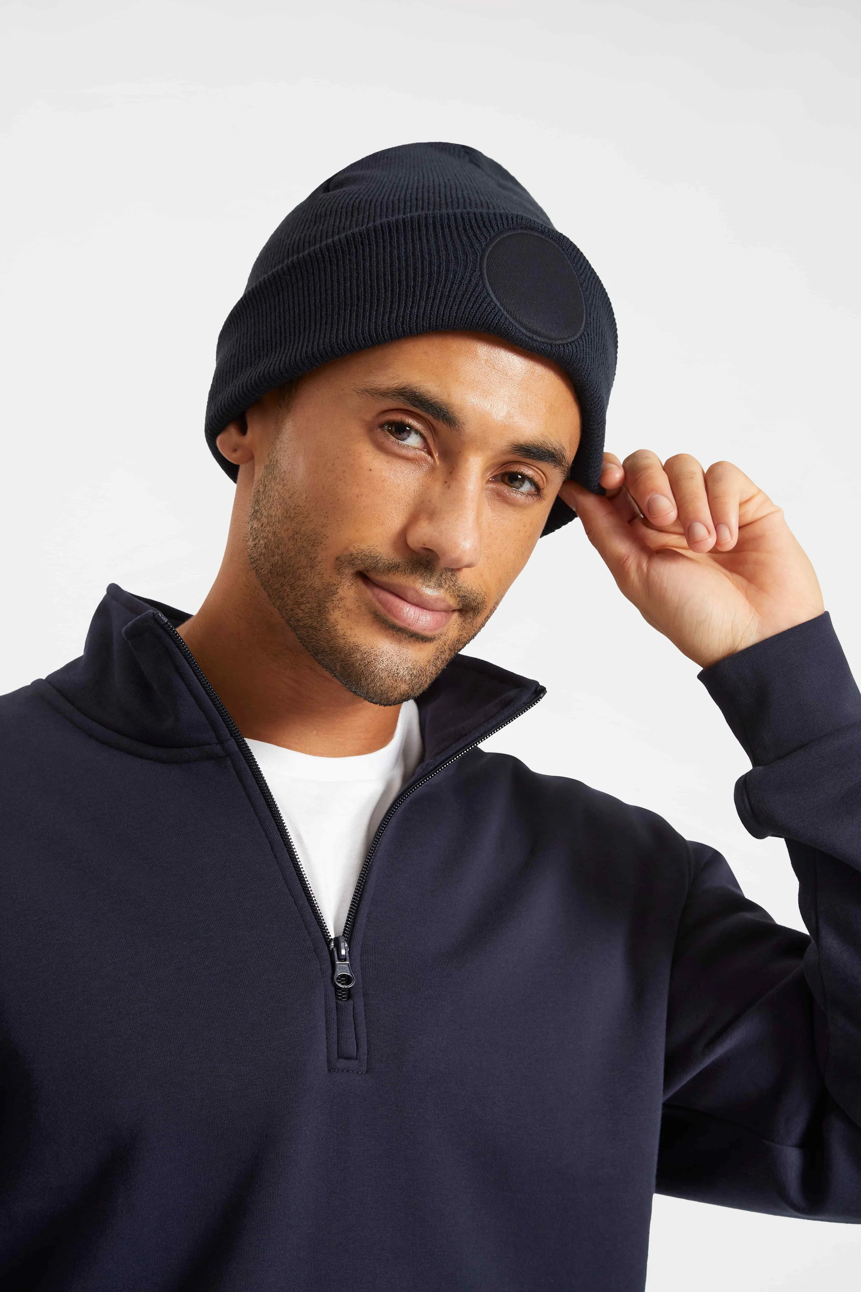 Uneek Circular Patch Beanie  - UC412