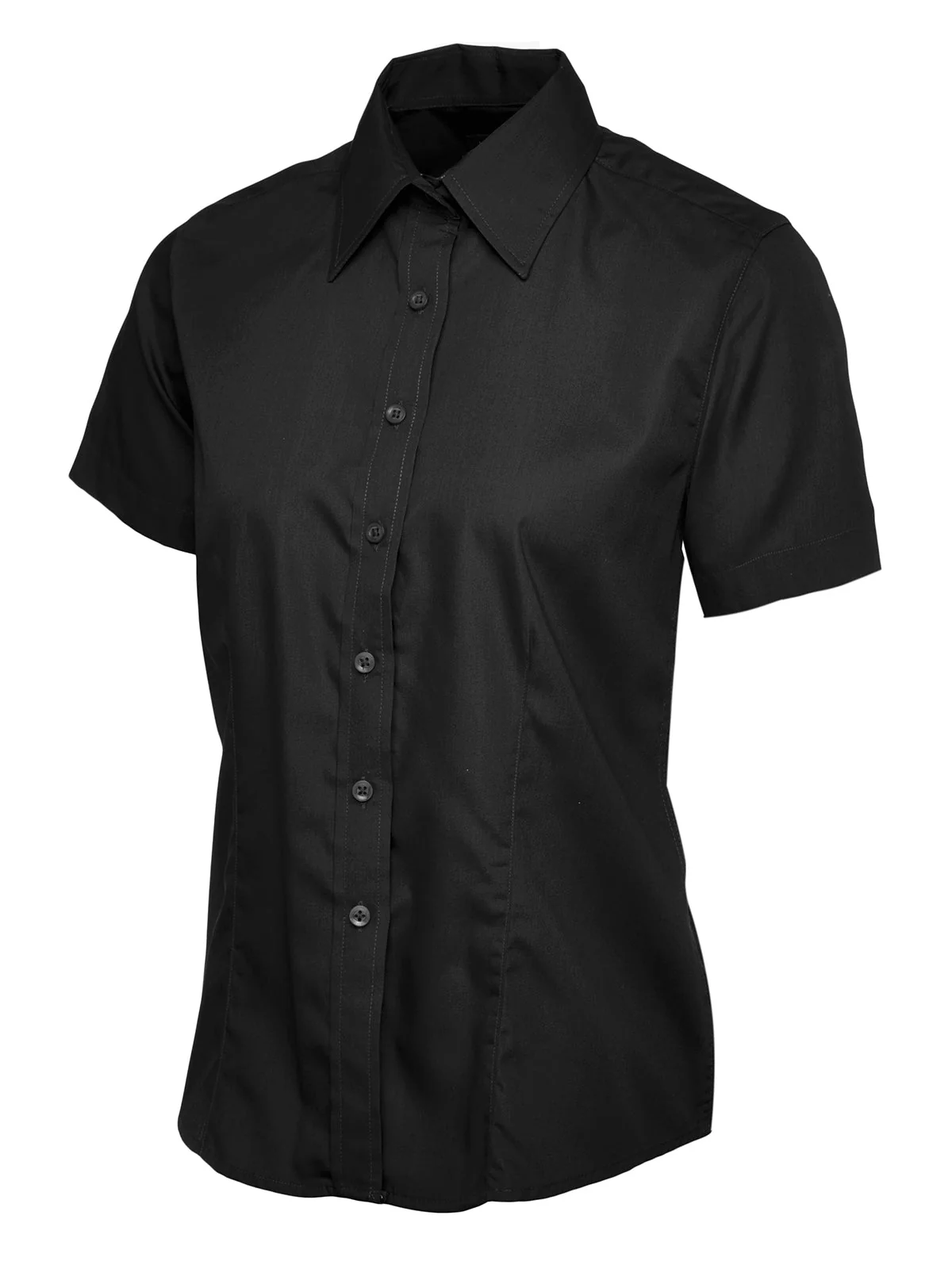 Uneek Ladies Poplin Half Sleeve Shirt - UC712 - [CLEARANCE]