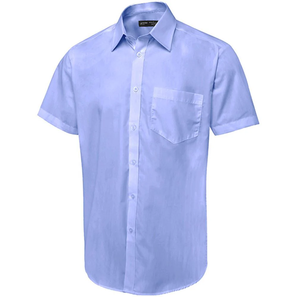 Uneek Men's Short Sleeve Poplin Shirt - UC714 - Image 4