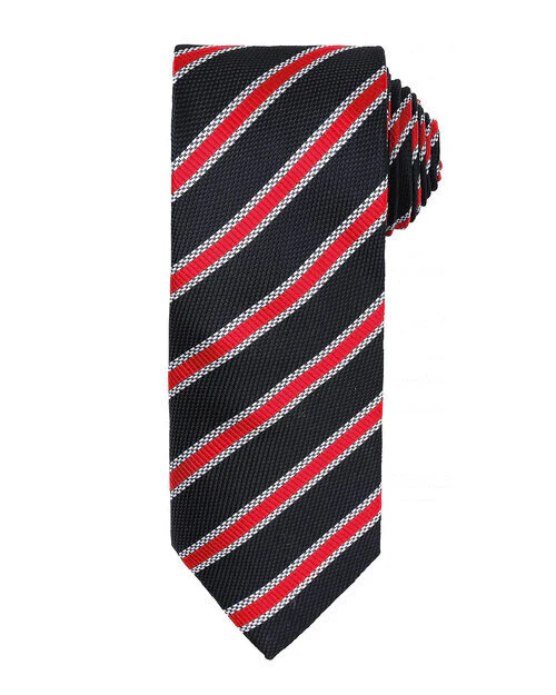 Premier Workwear Waffle Stripe Tie - PR783M - Image 4