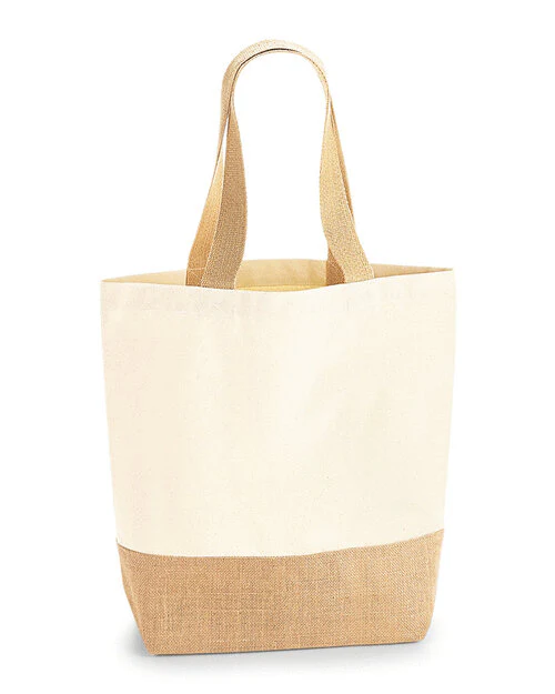 Westford Mill Jute Base Canvas Shopper