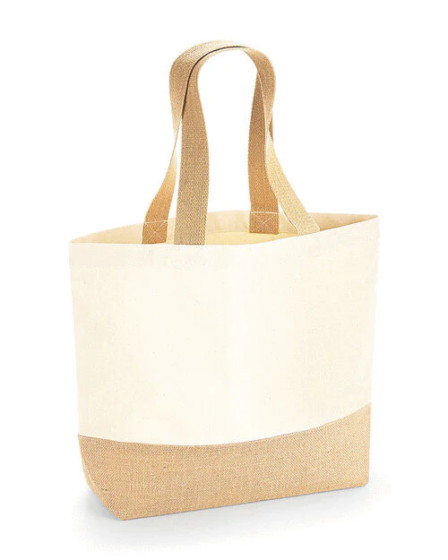 Westford Mill Jute Base Canvas Tote