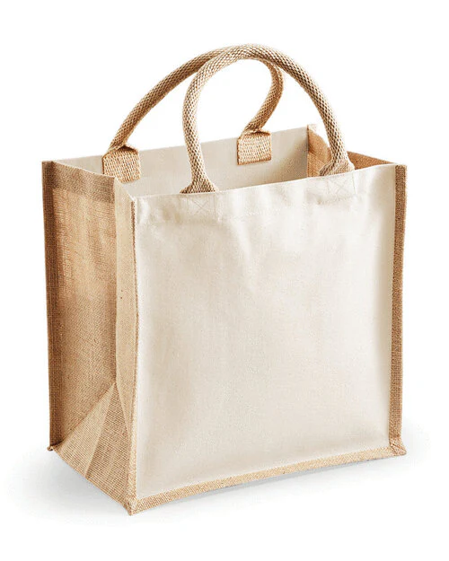 Westford Mill Printers Midi Jute Tote