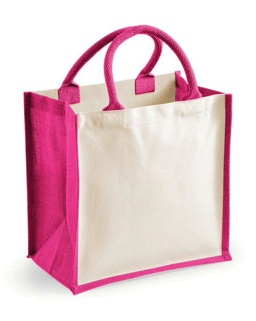 Westford Mill Printers Midi Jute Tote - Image 4