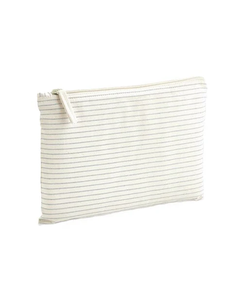 Westford Mill Striped Organic Cotton Accessory Pouch