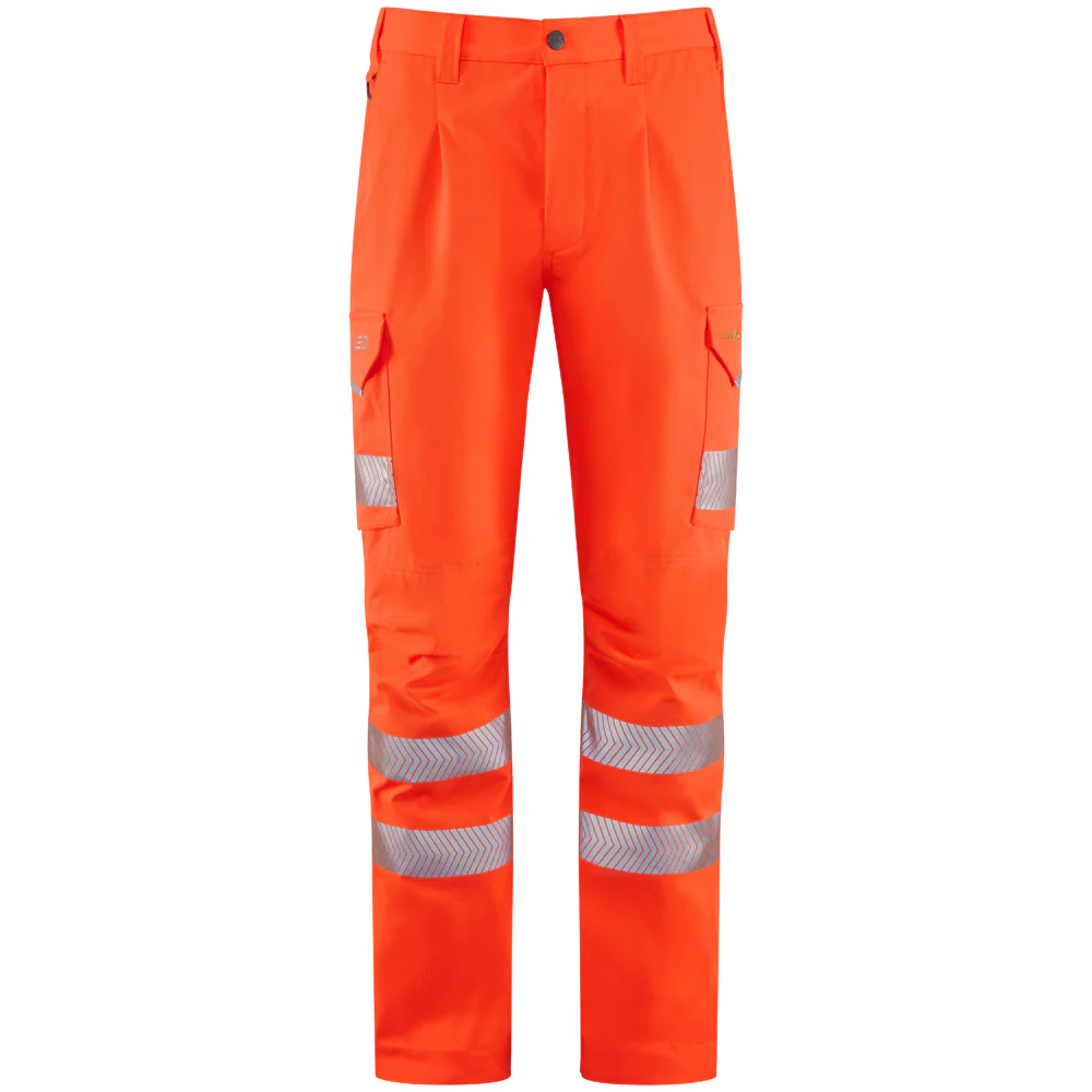 Leo Workwear Winsford Leo Ecoviz Lightweight Polyester Stretch Cargo Trousers - Image 2