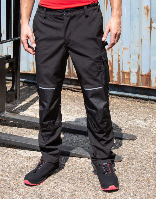 Work-Guard by Result Slim Softshell Work Trousers