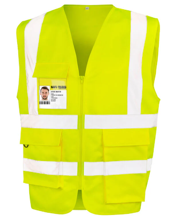 Work-Guard by Result Heavy Duty Polycotton Security Vest - Image 10