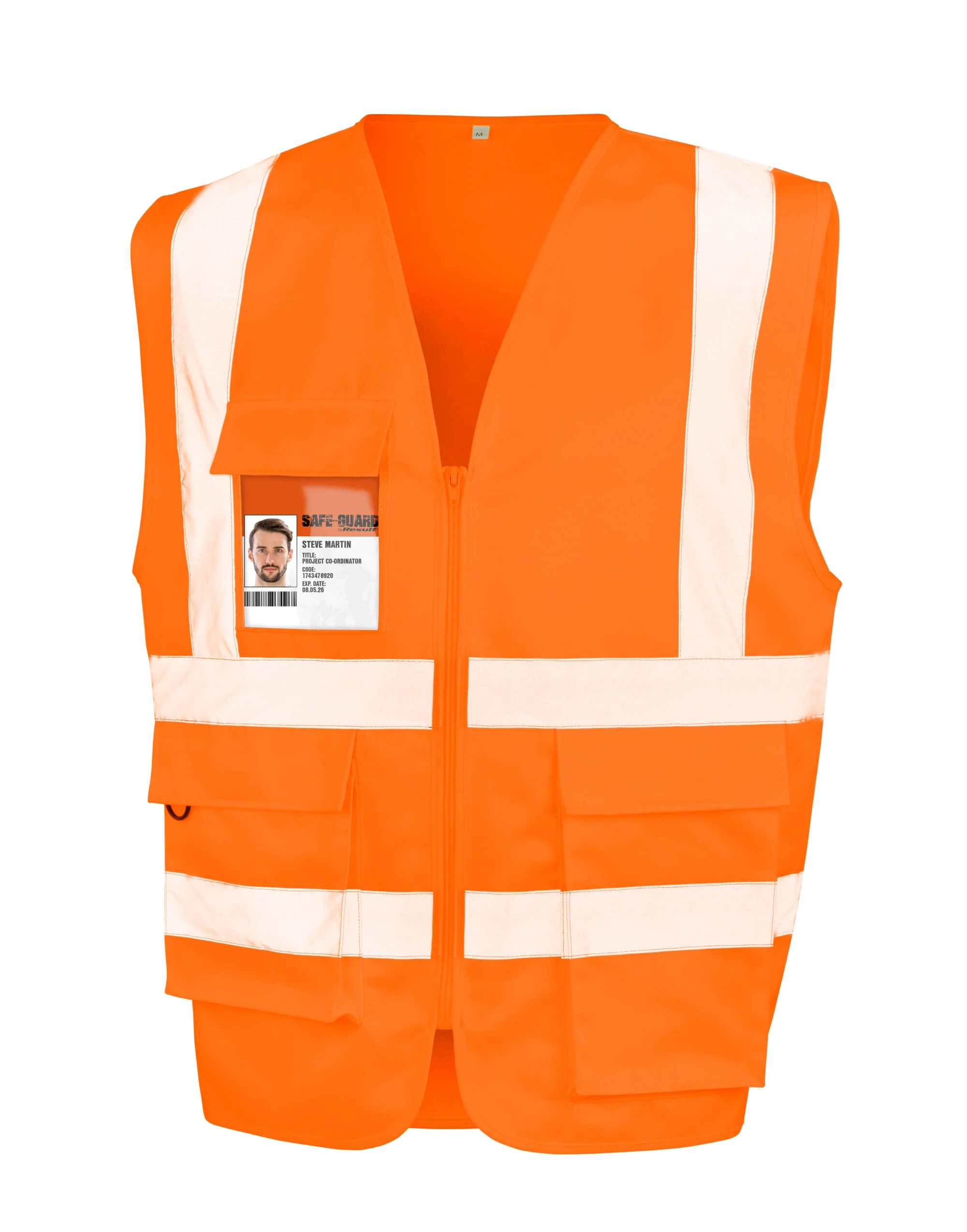 Work-Guard by Result Heavy Duty Polycotton Security Vest - Image 3