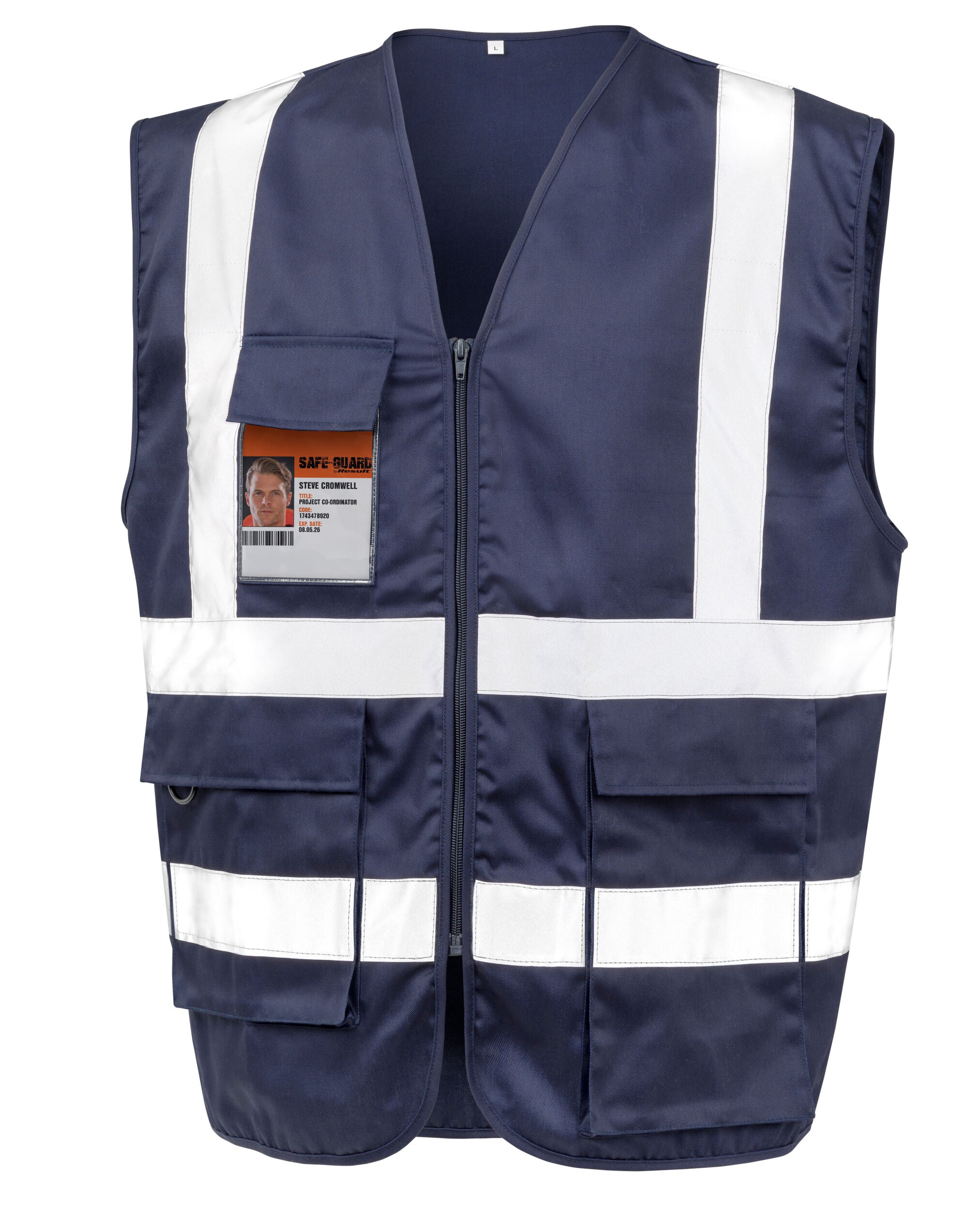 Work-Guard by Result Heavy Duty Polycotton Security Vest - Image 4