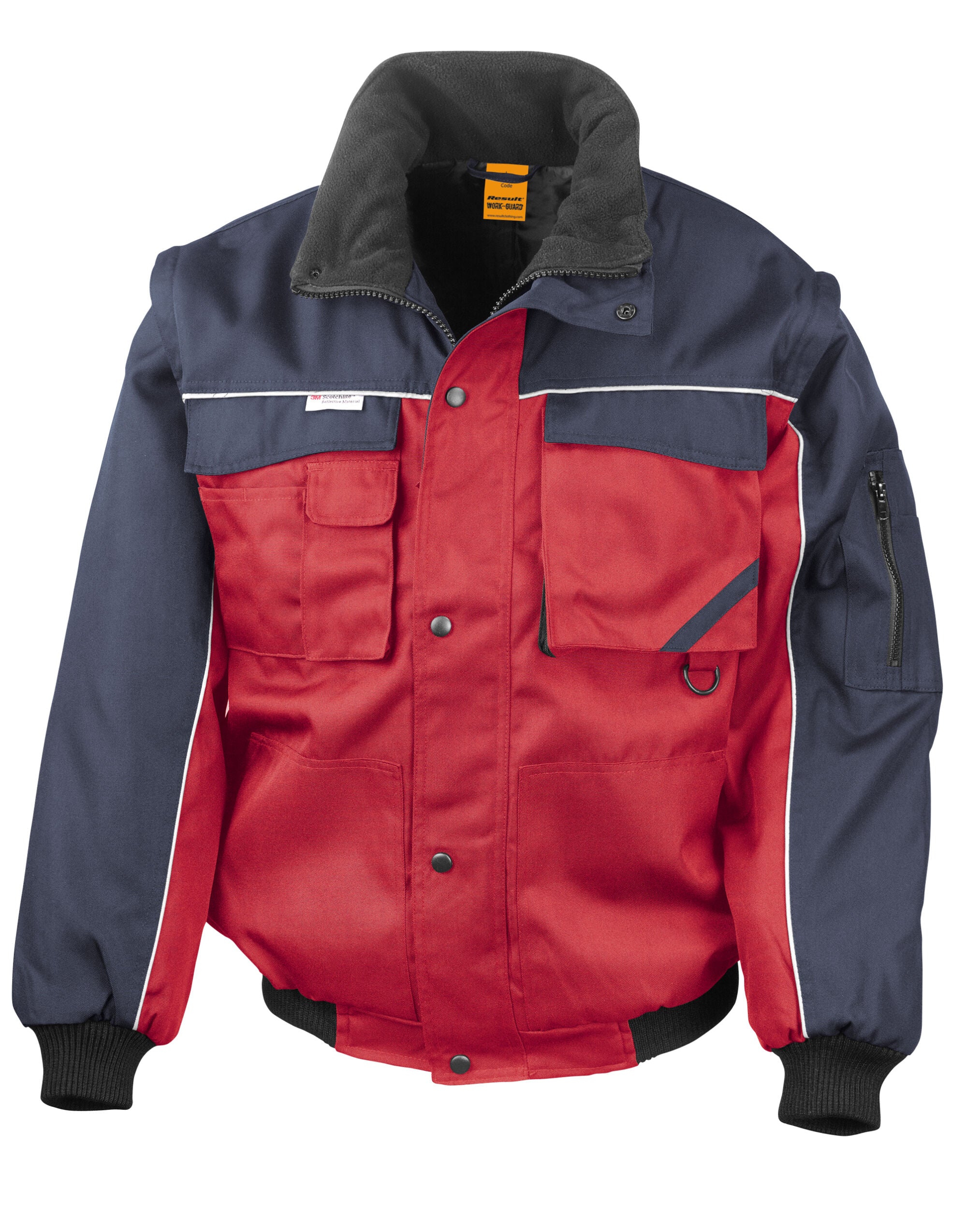 Work-Guard by Result Zip Sleeve Heavy Duty Jacket - Image 3