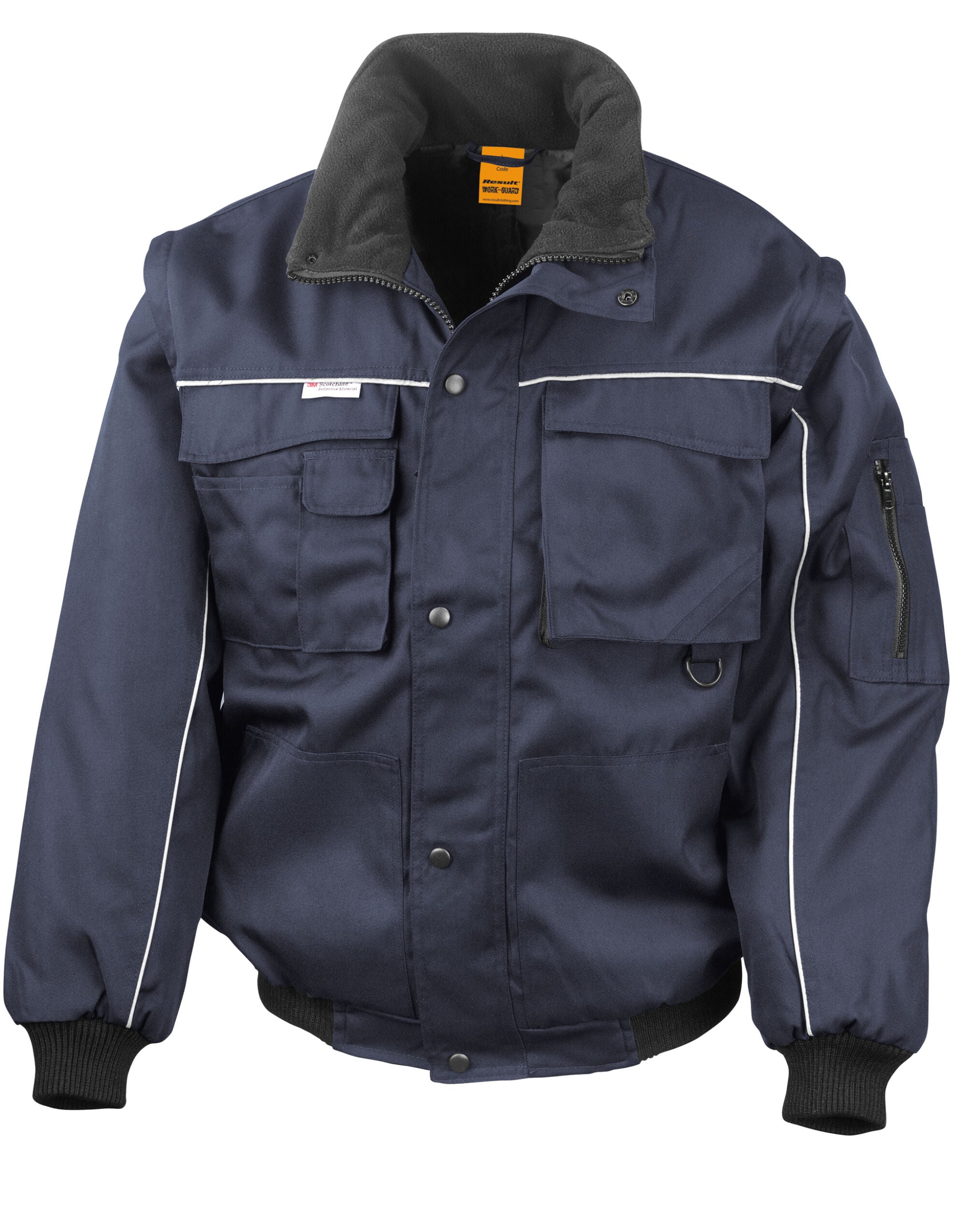 Work-Guard by Result Zip Sleeve Heavy Duty Jacket - Image 4