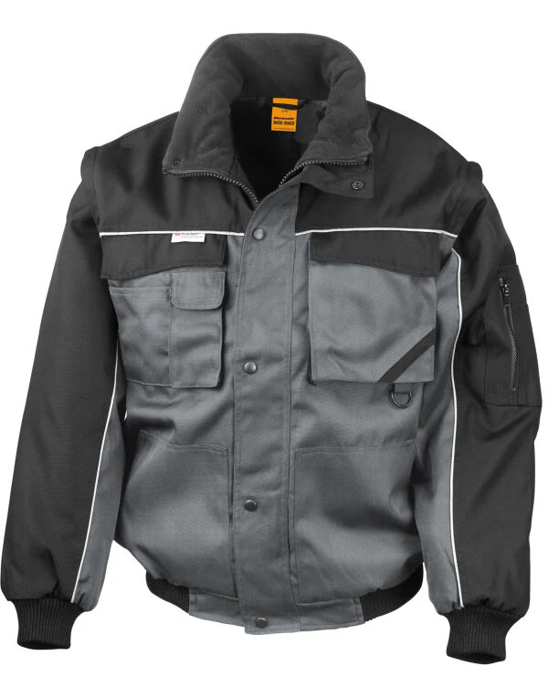 Work-Guard by Result Zip Sleeve Heavy Duty Jacket - Image 5