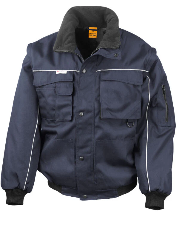 Work-Guard by Result Zip Sleeve Heavy Duty Jacket - Image 7